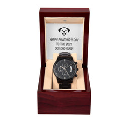 Black Chronograph Watch - Happy Pawther's Day