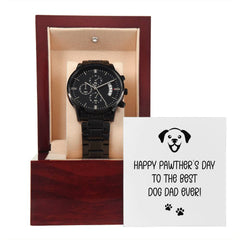 Black Chronograph Watch - Happy Pawther's Day